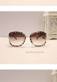 熱風專柜小香風新款太陽眼鏡 豹紋墨鏡引領時尚，女款大框防紫外線更貼心